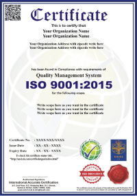 Example Certificates 2025